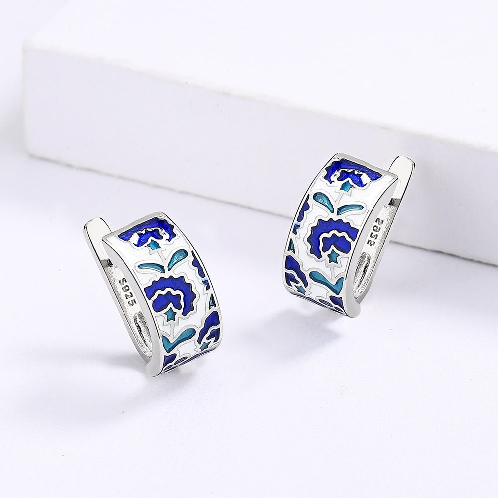 Hand-painted earrings