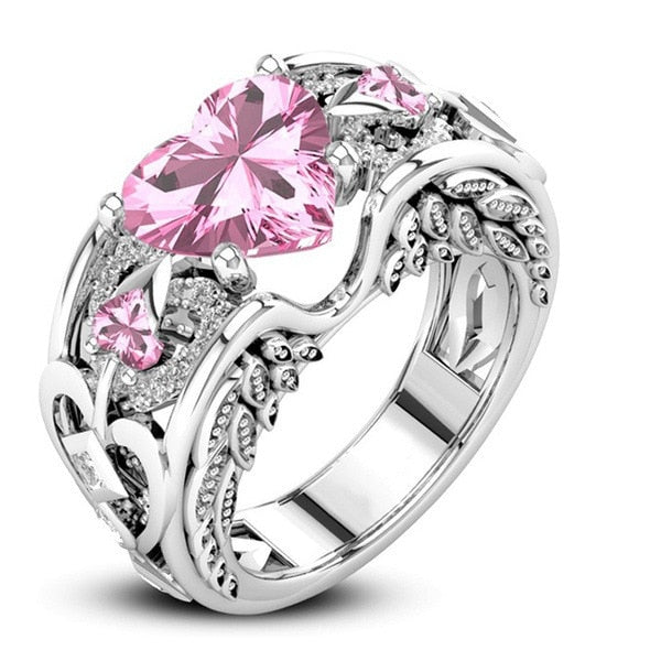 Ring - band with heart