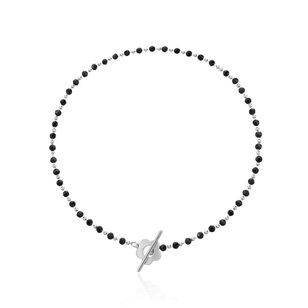 Beaded choker necklace