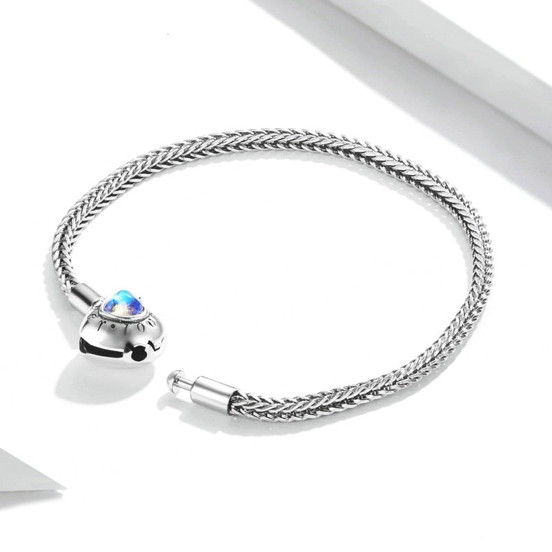 Silver modular bracelet - Heart