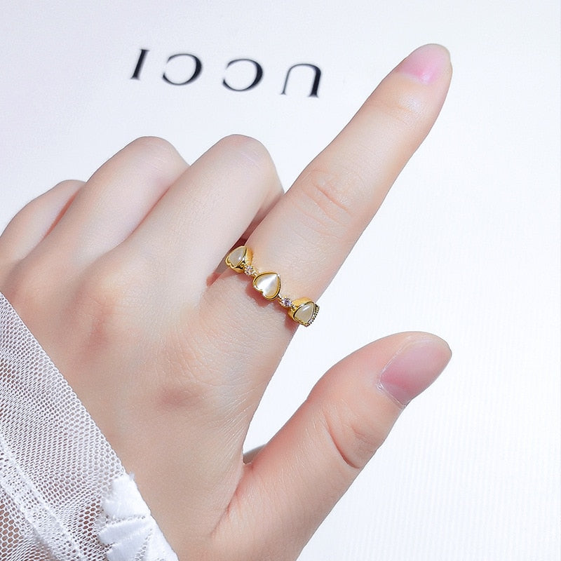 Ring with hearts