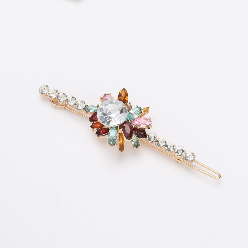 Set of colorful hair clips