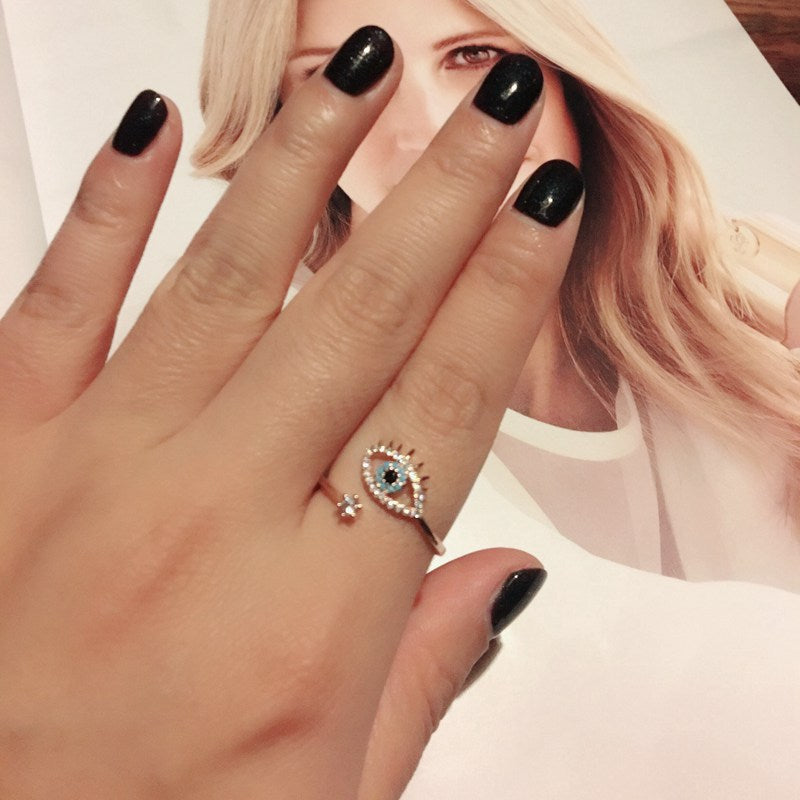 Eye motif ring