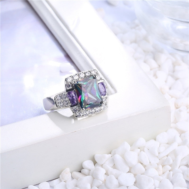Ring with a colorful stone