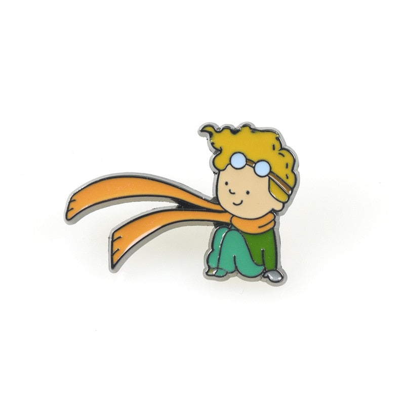 Pins with a motif of The Little Prince
