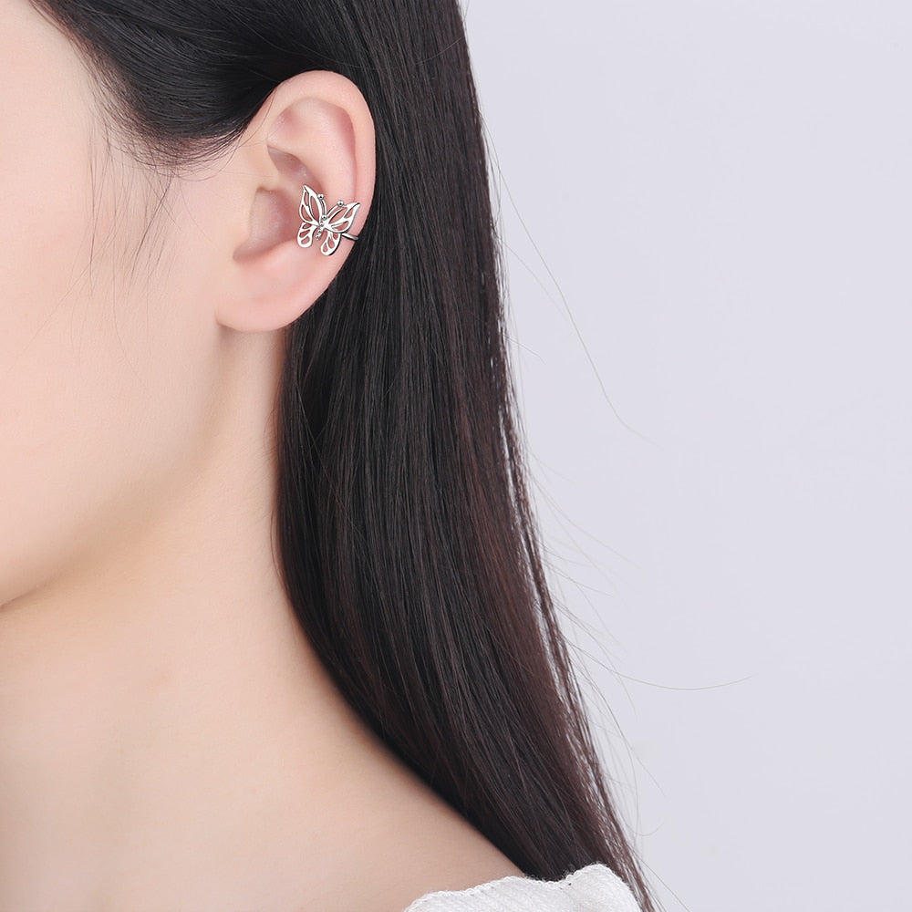 Silver earrings - ear cuffs