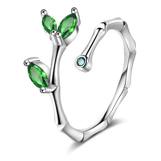 Ring with a plant motif