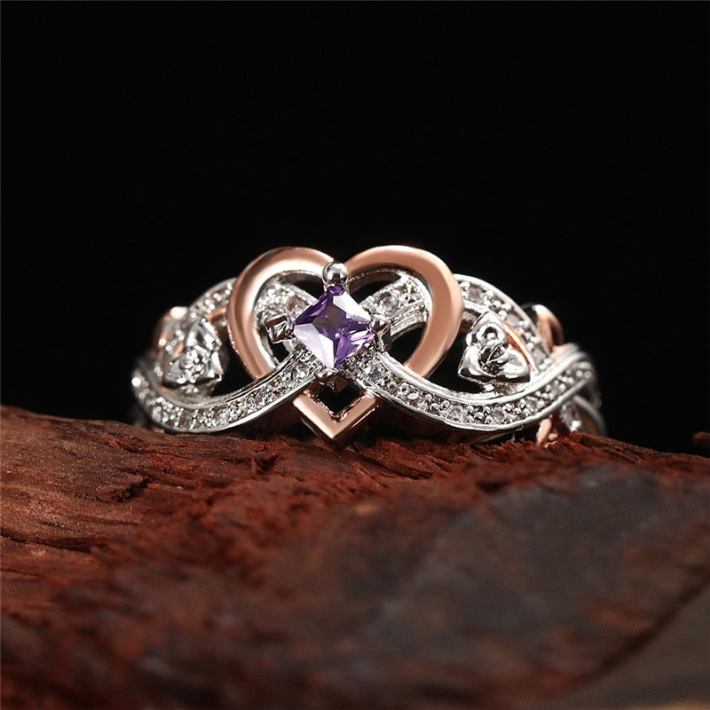 Ring with a heart motif
