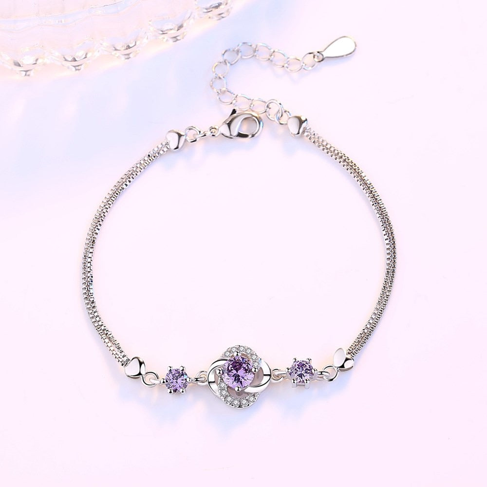 Bracelet with zircons