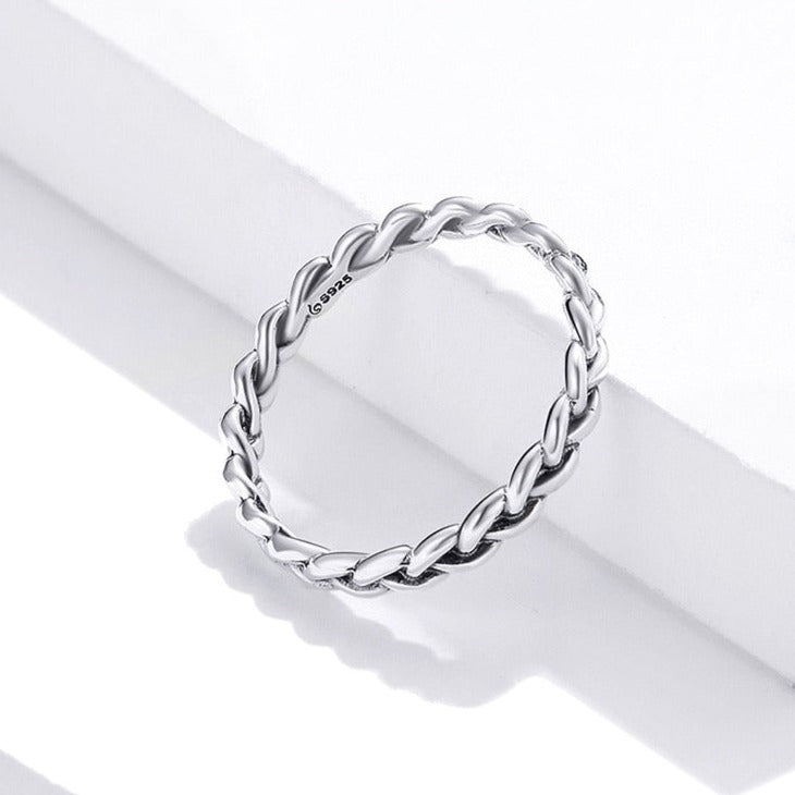 Minimalistic silver ring