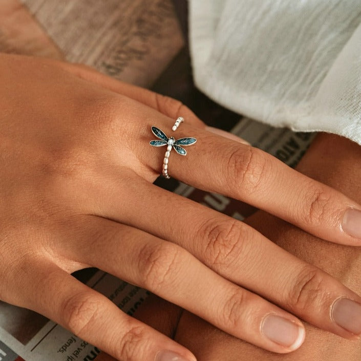 Open ring - dragonfly