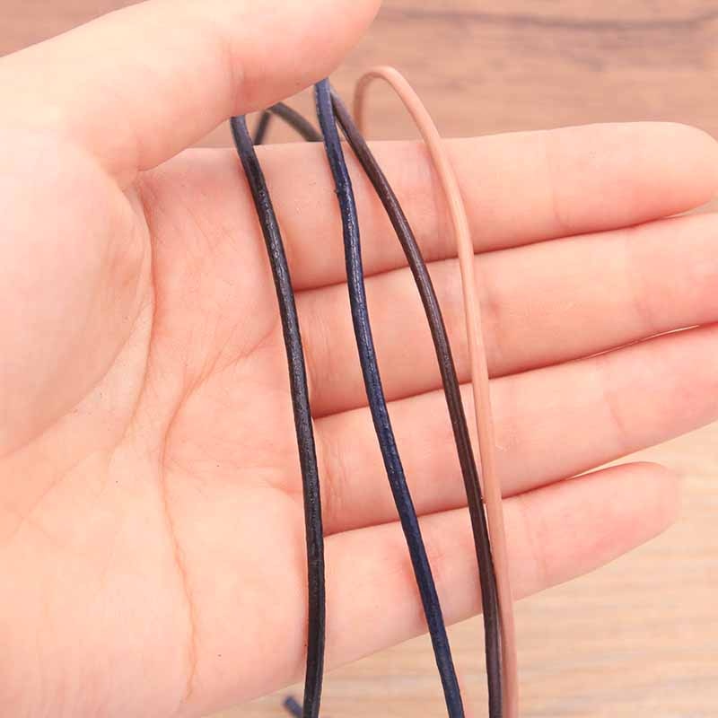 Leather jewelry cord