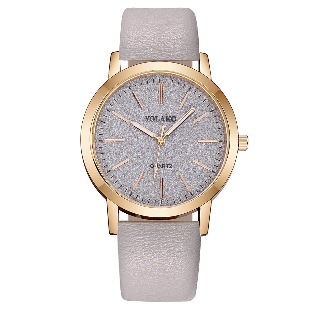 Women's watch with glittery dial