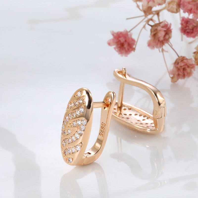 Oval earrings