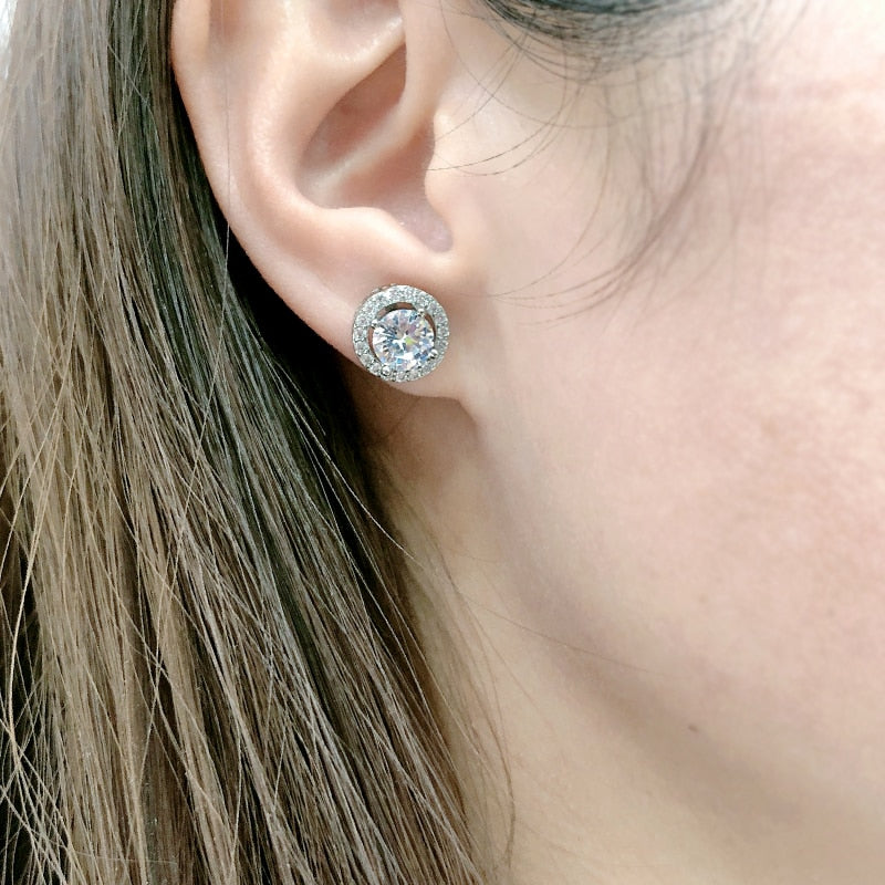 Set with zircons