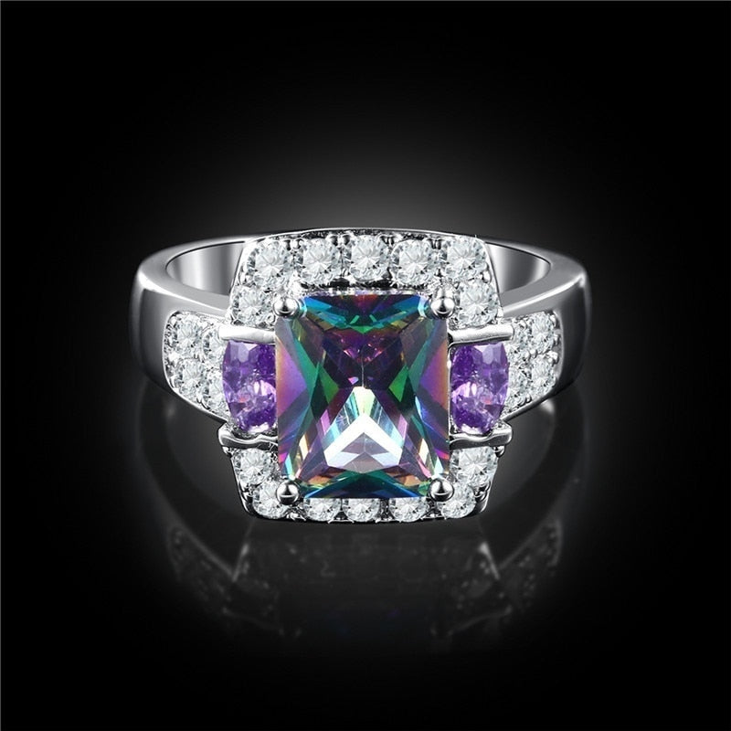 Ring with a colorful stone