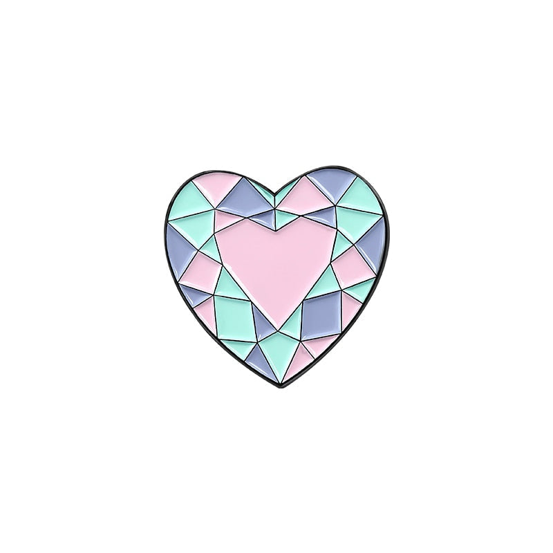 Crystal motif pins