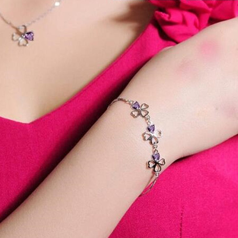 Bracelet - four-leaf clover