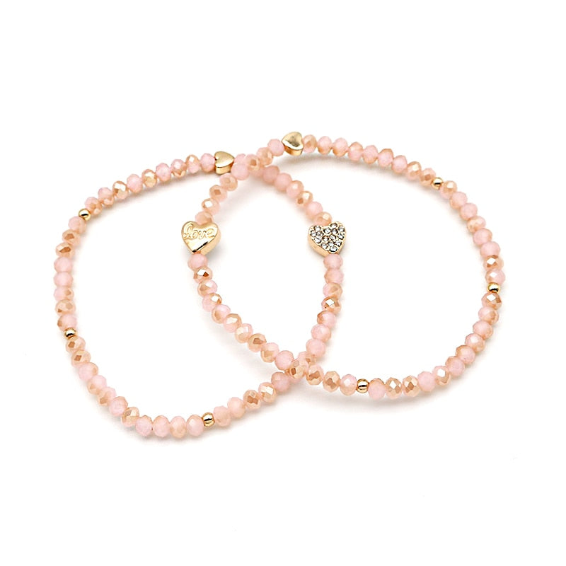 Set of beaded bracelets