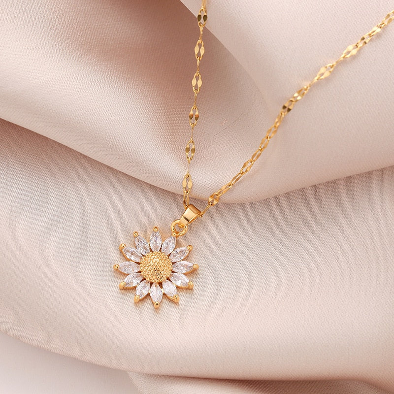 Necklace - sunflower