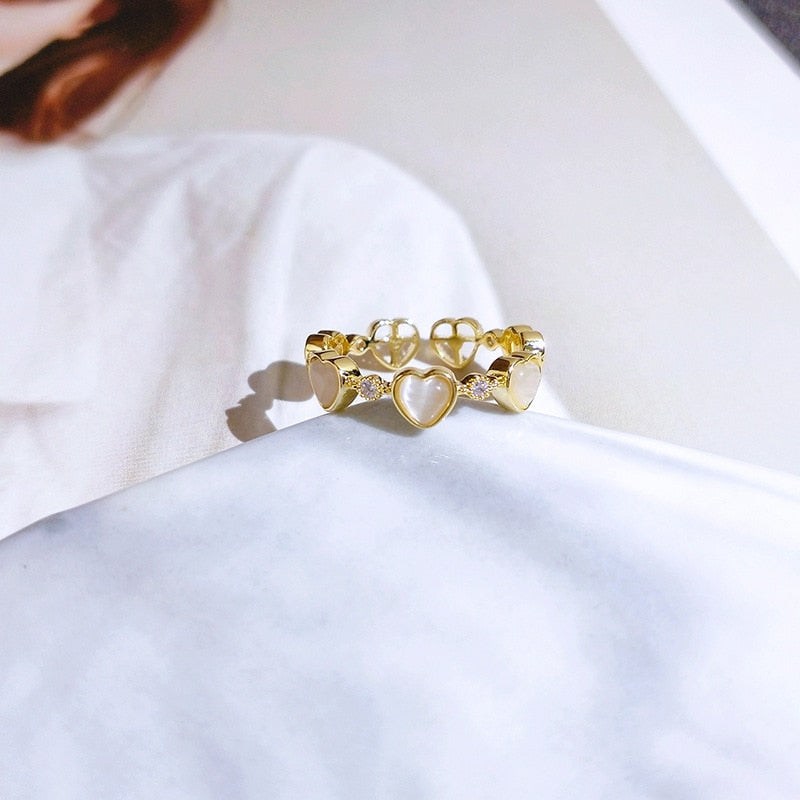 Ring with hearts