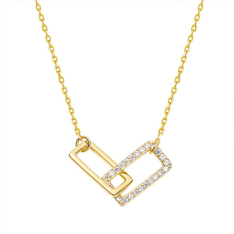 Necklace with zircons