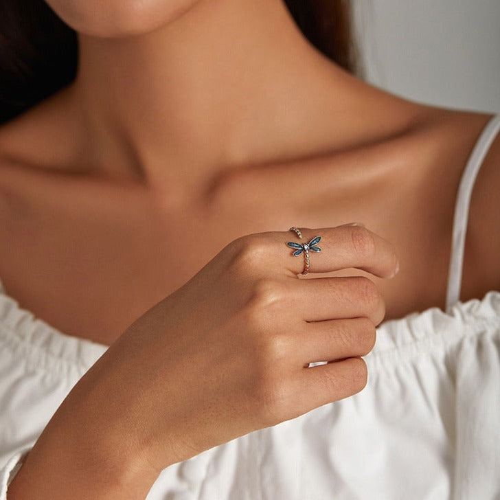 Open ring - dragonfly