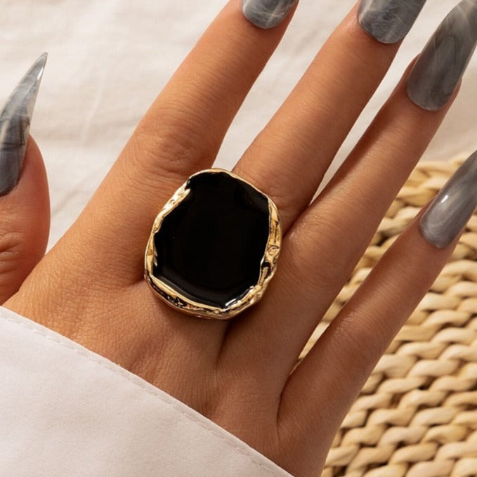 Ring with a large stone