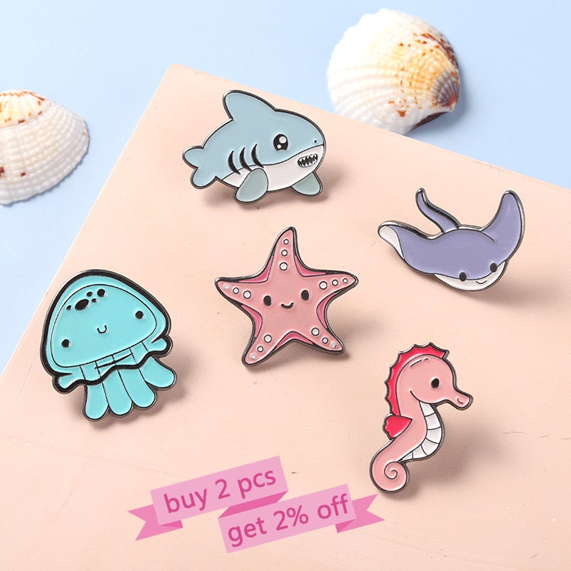 Pins - sea animals