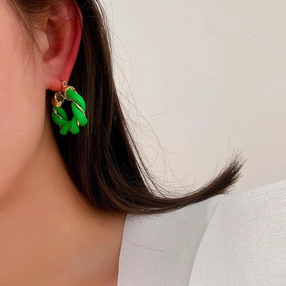 Leather earrings