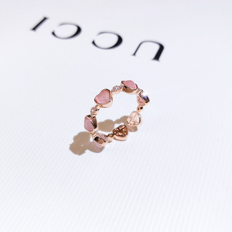 Ring with hearts