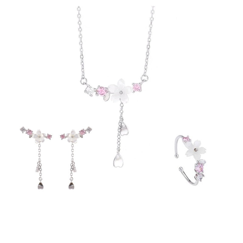 Silver jewelry set