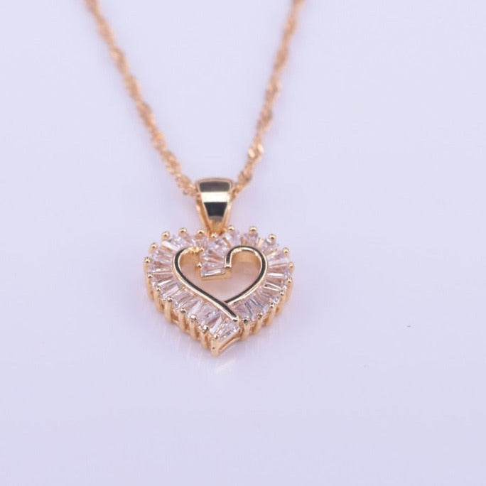 Heart-shaped jewelry set