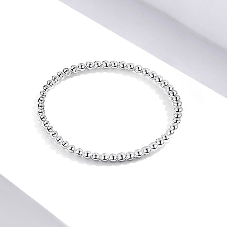 Minimalistic silver ring