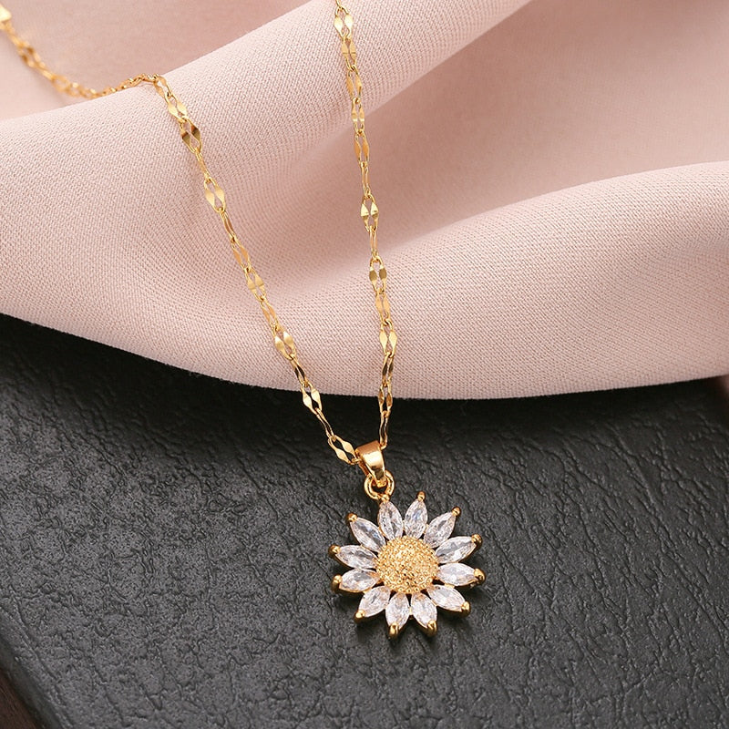 Necklace - sunflower