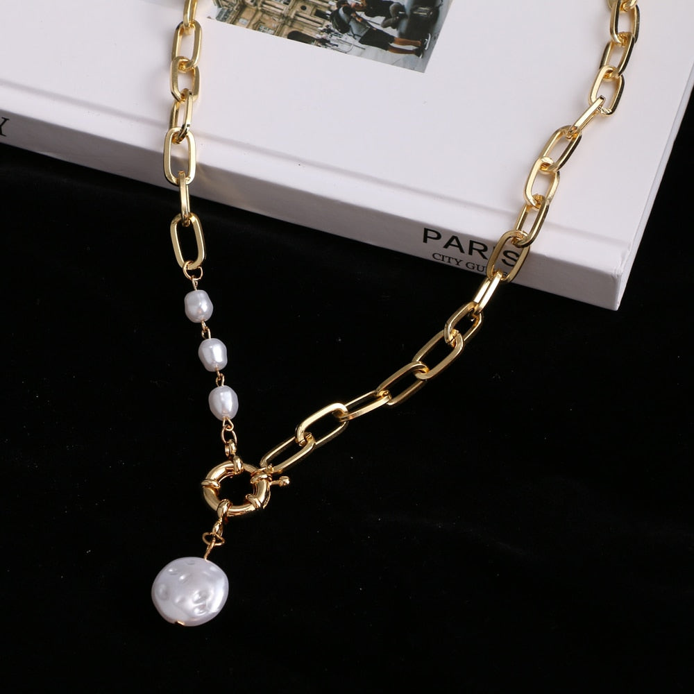 Pearl chain necklace