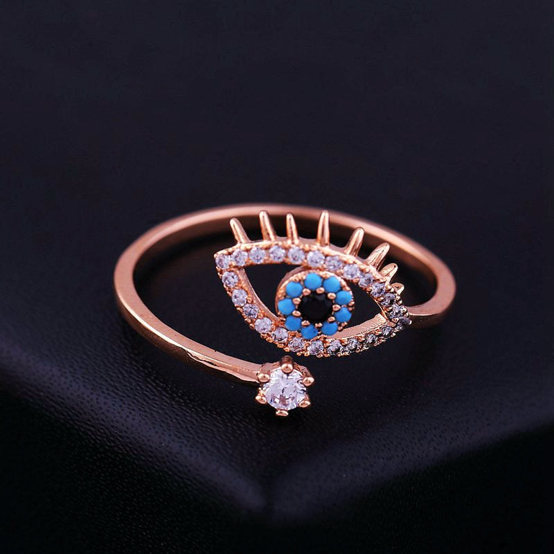 Eye motif ring