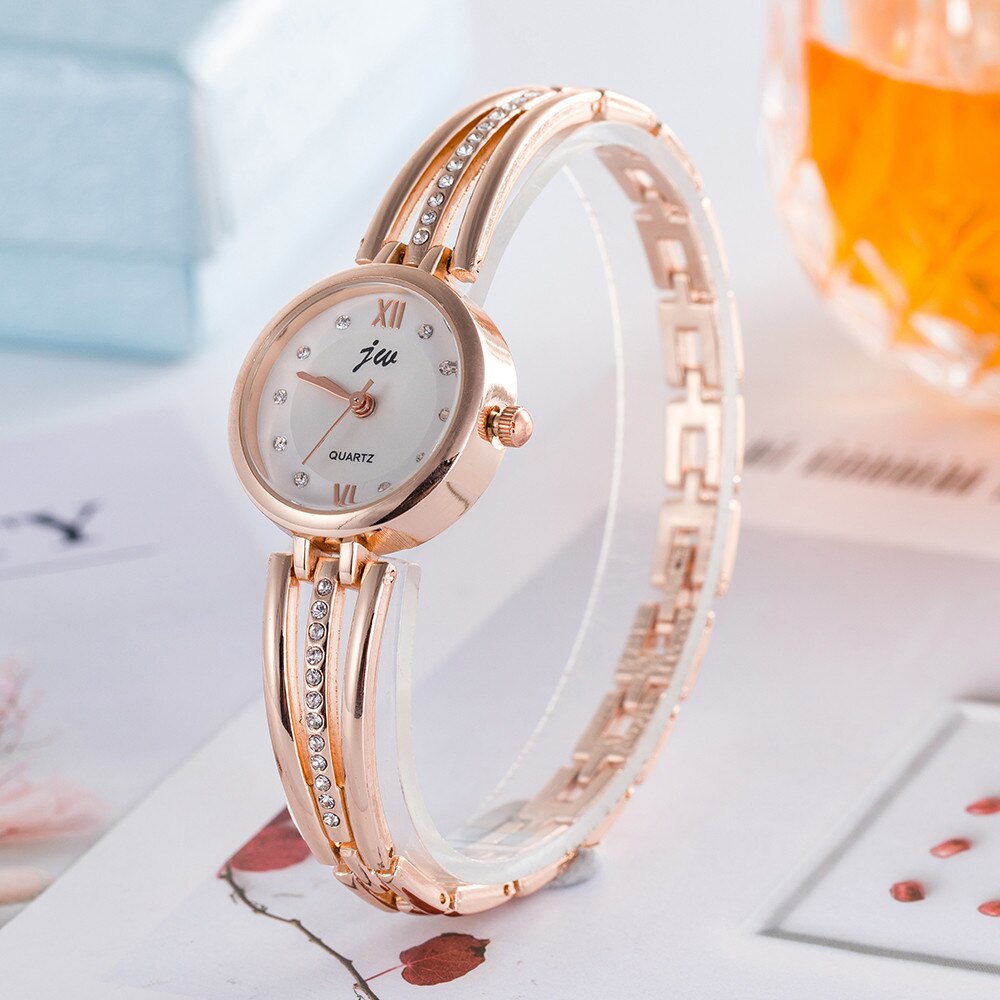 Ladies watch with zircons
