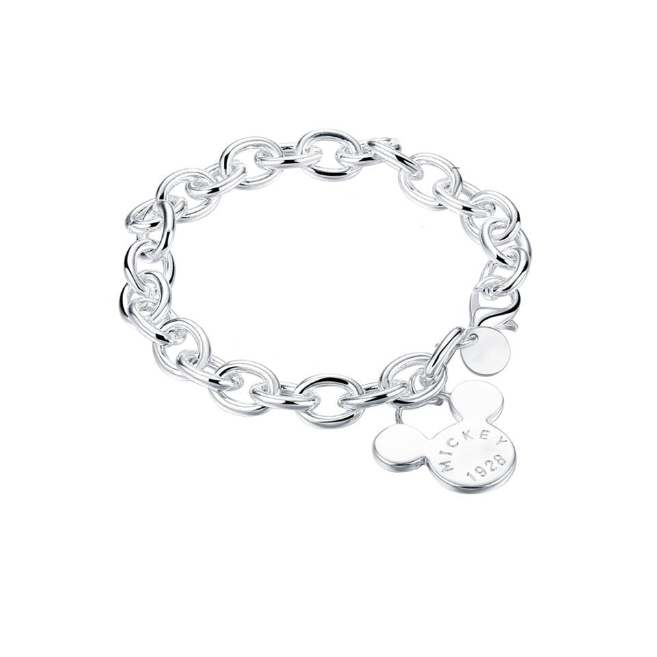 Silver Mickey bracelet