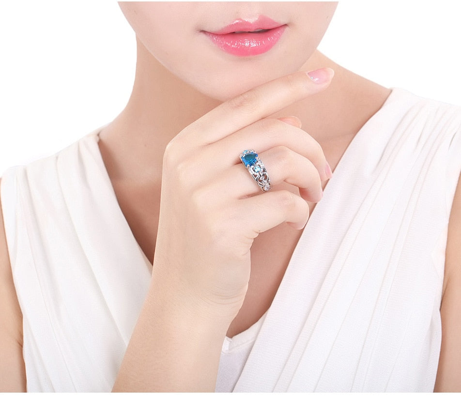 Ring - band with heart