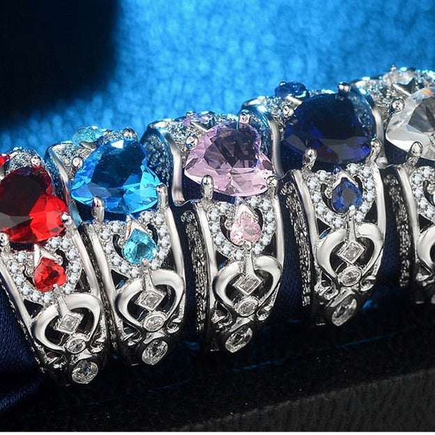 Ring - band with heart