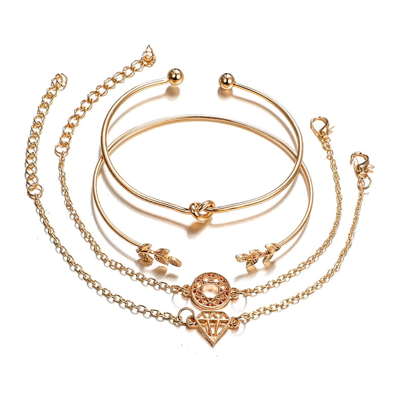 Set of four bracelets