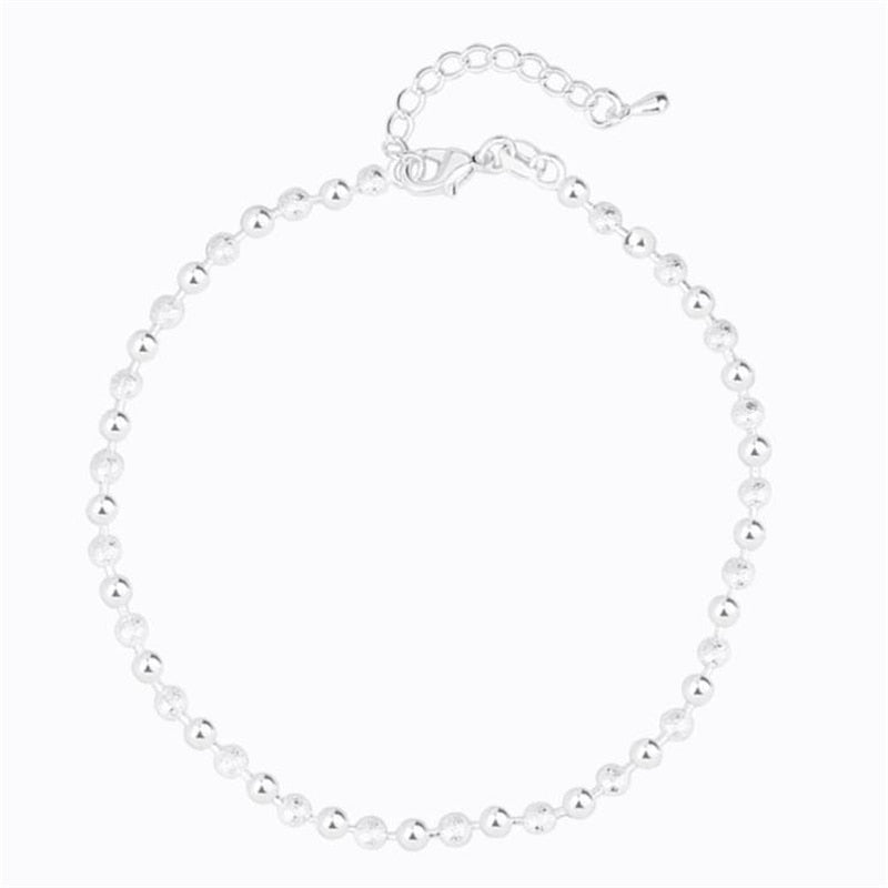 Silver anklet bracelet