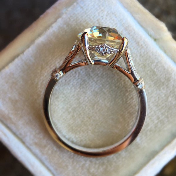 Silver ring with a large eyelet