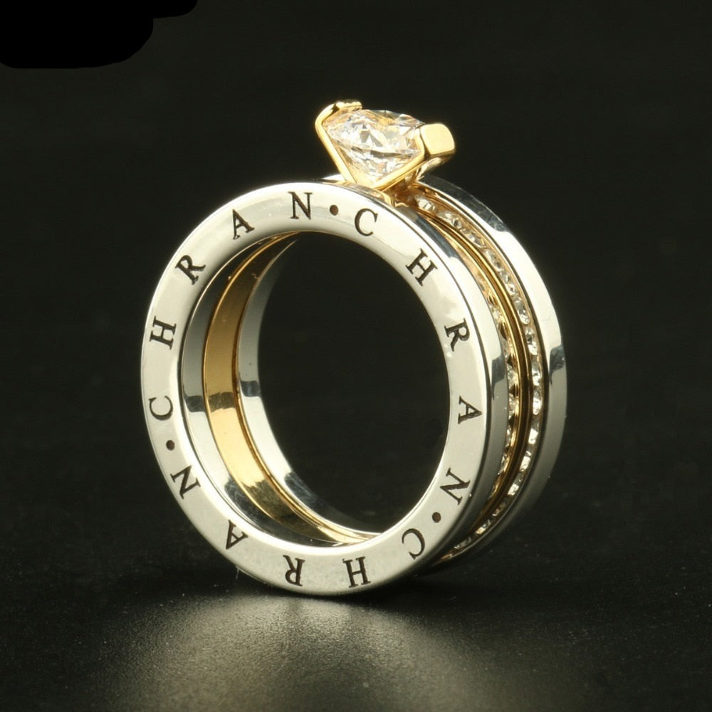 Ring with a cubic zirconia