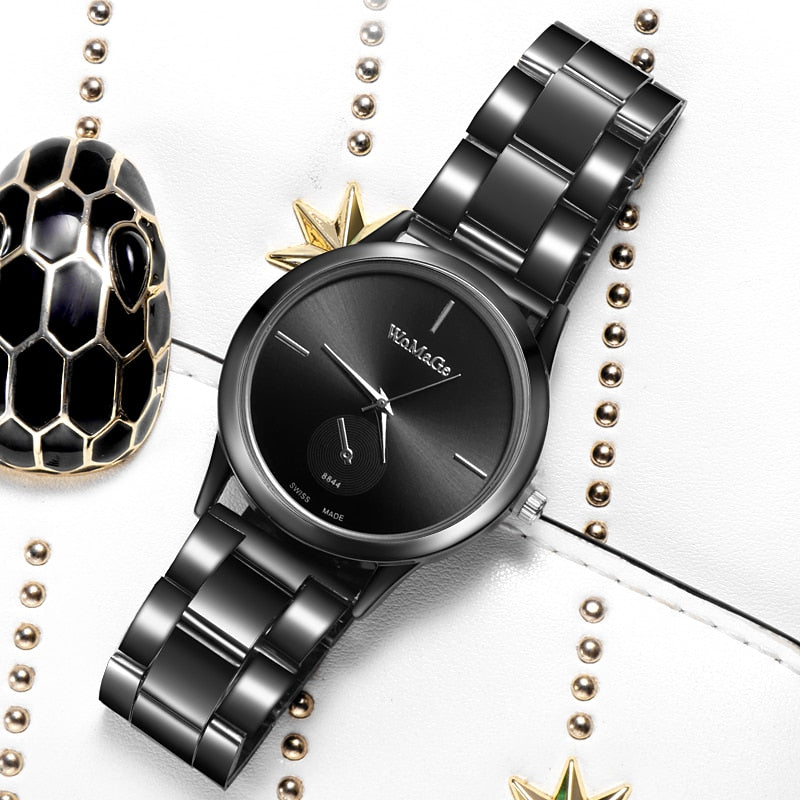 Elegant ladies watch on a bracelet