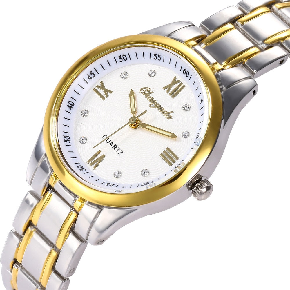 Classic ladies watch on a bracelet