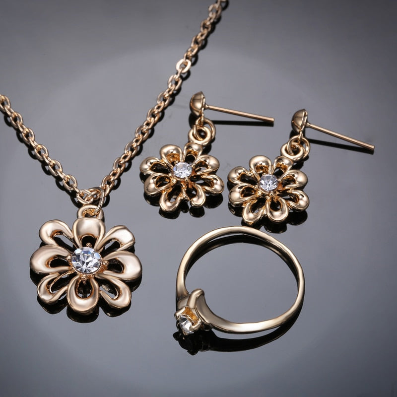 Jewelry set - daisies