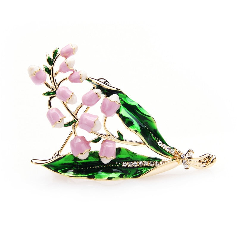 Brooch - lily of the valley