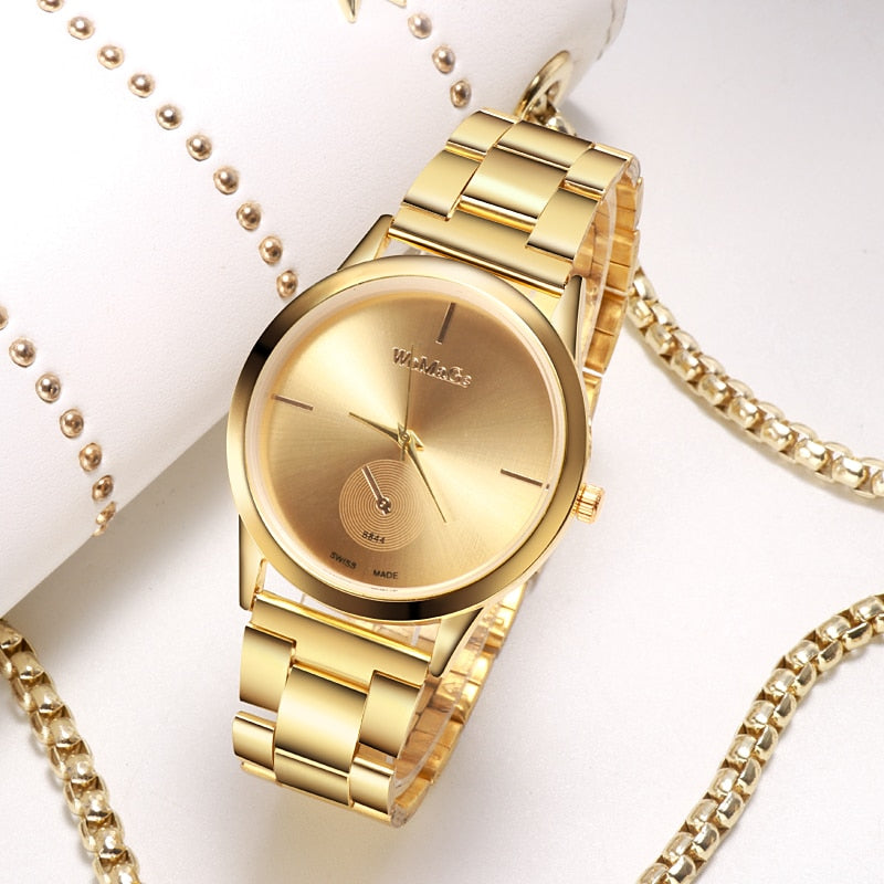 Elegant ladies watch on a bracelet